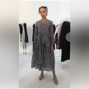 Sara Lanzi Blue Snake Dress, S